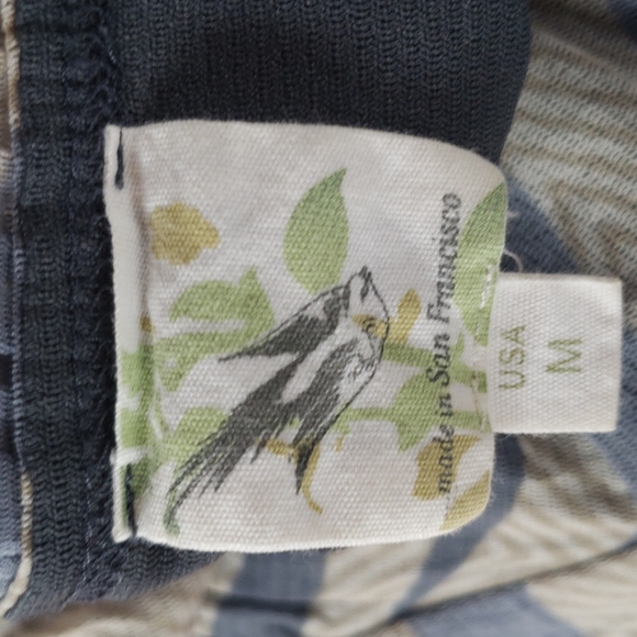 Anthropologie WESTON WEAR Animal Print Mesh Y2K Babydoll Top sz M Women's Blouse - Picture 4 of 4